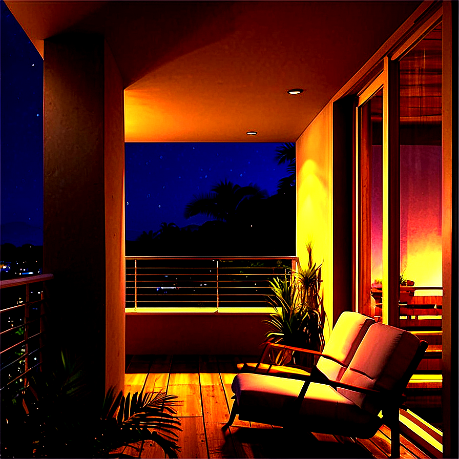 Balcony Night View Png 06272024