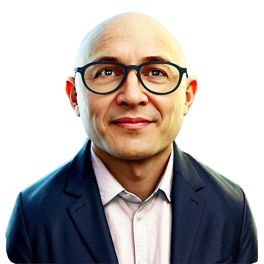 Bald Head With Glasses Png Anx7