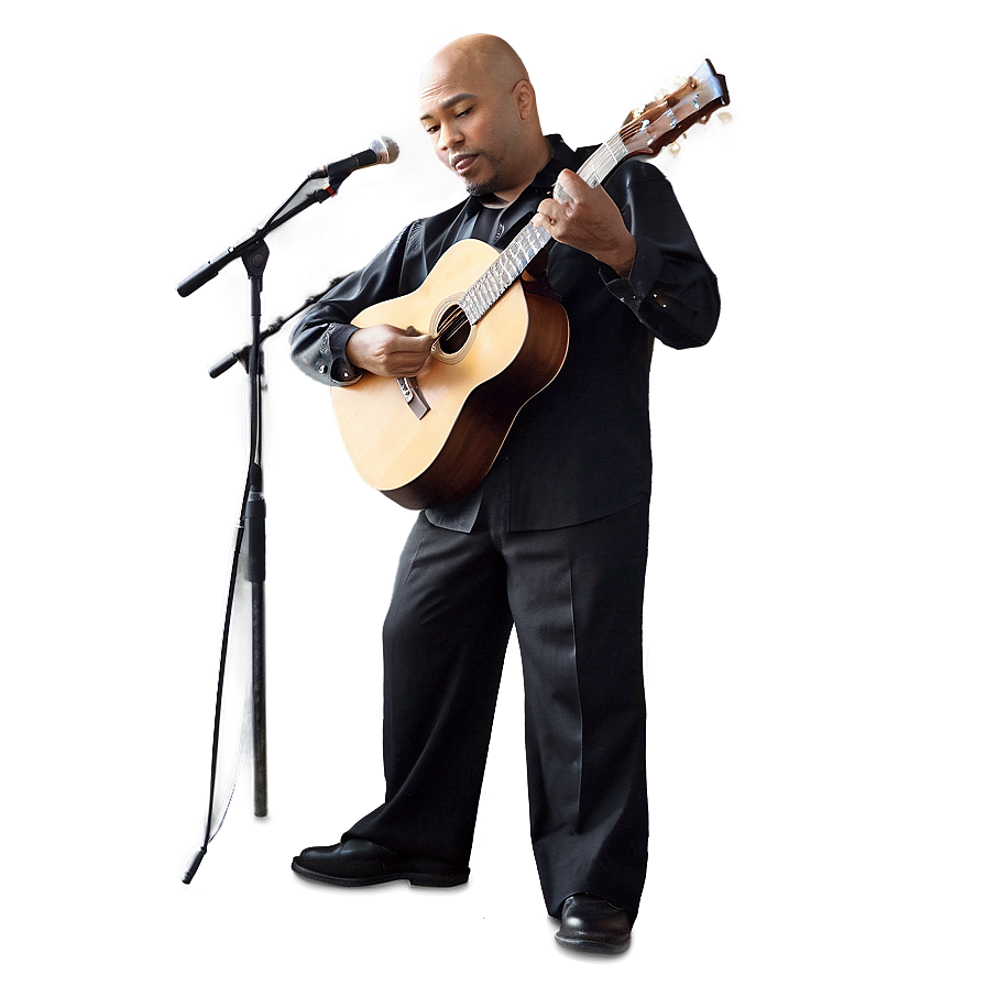 Bald Musician Performing Png 06202024