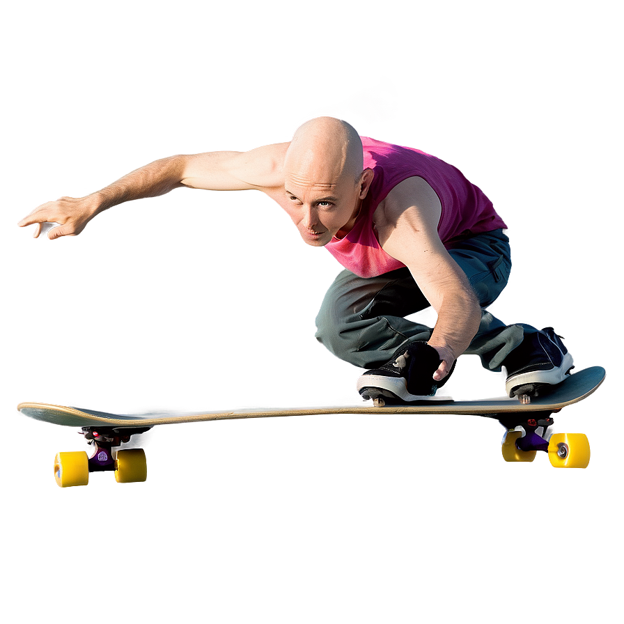 Bald Skateboarder Png Rvc