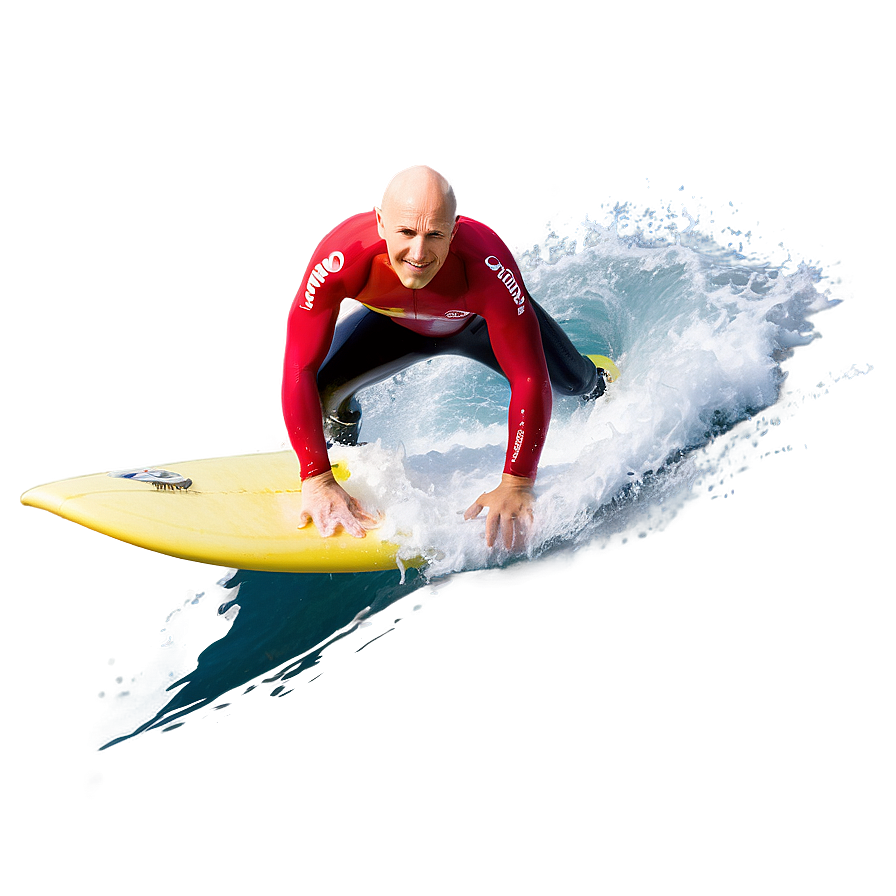 Bald Surfer Riding Wave Png 30