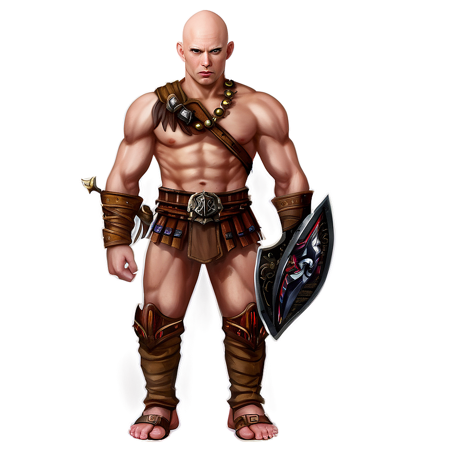 Bald Warrior Fantasy Png Kpf