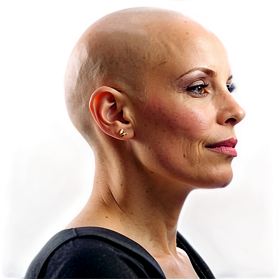 Bald Woman Profile Png 06202024