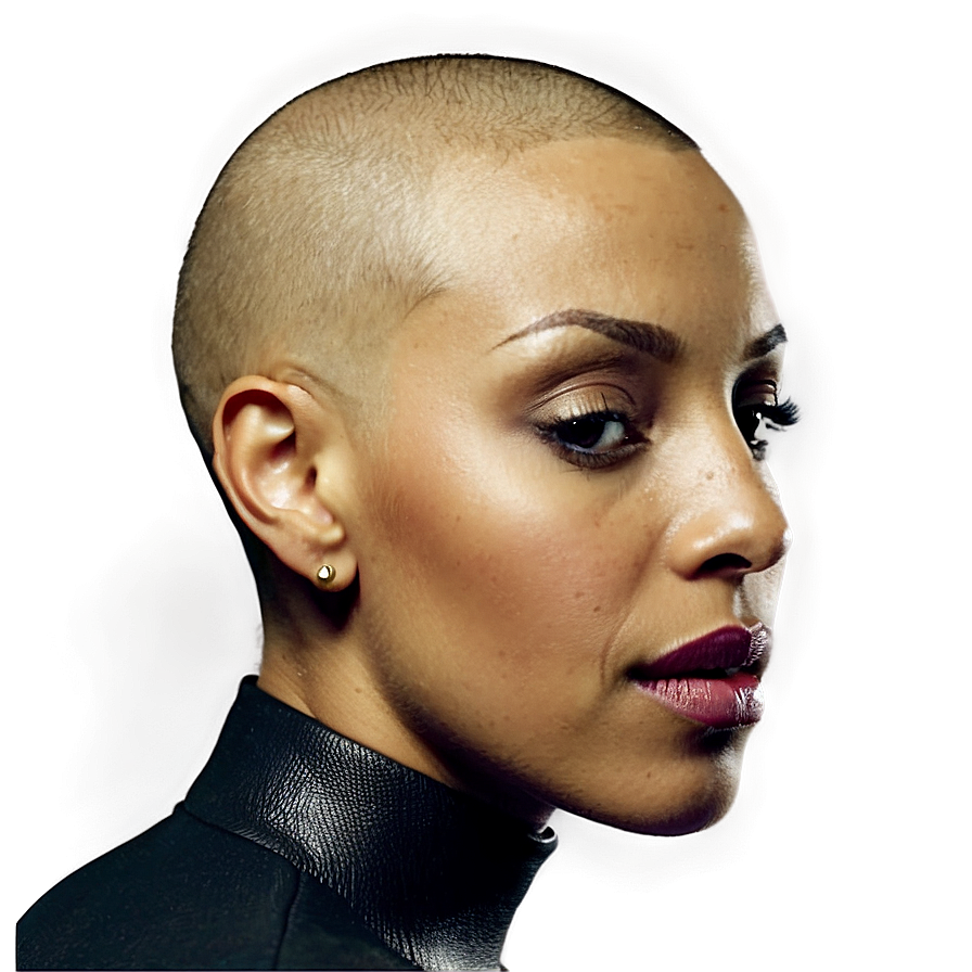 Bald Woman Profile Png Cmn74