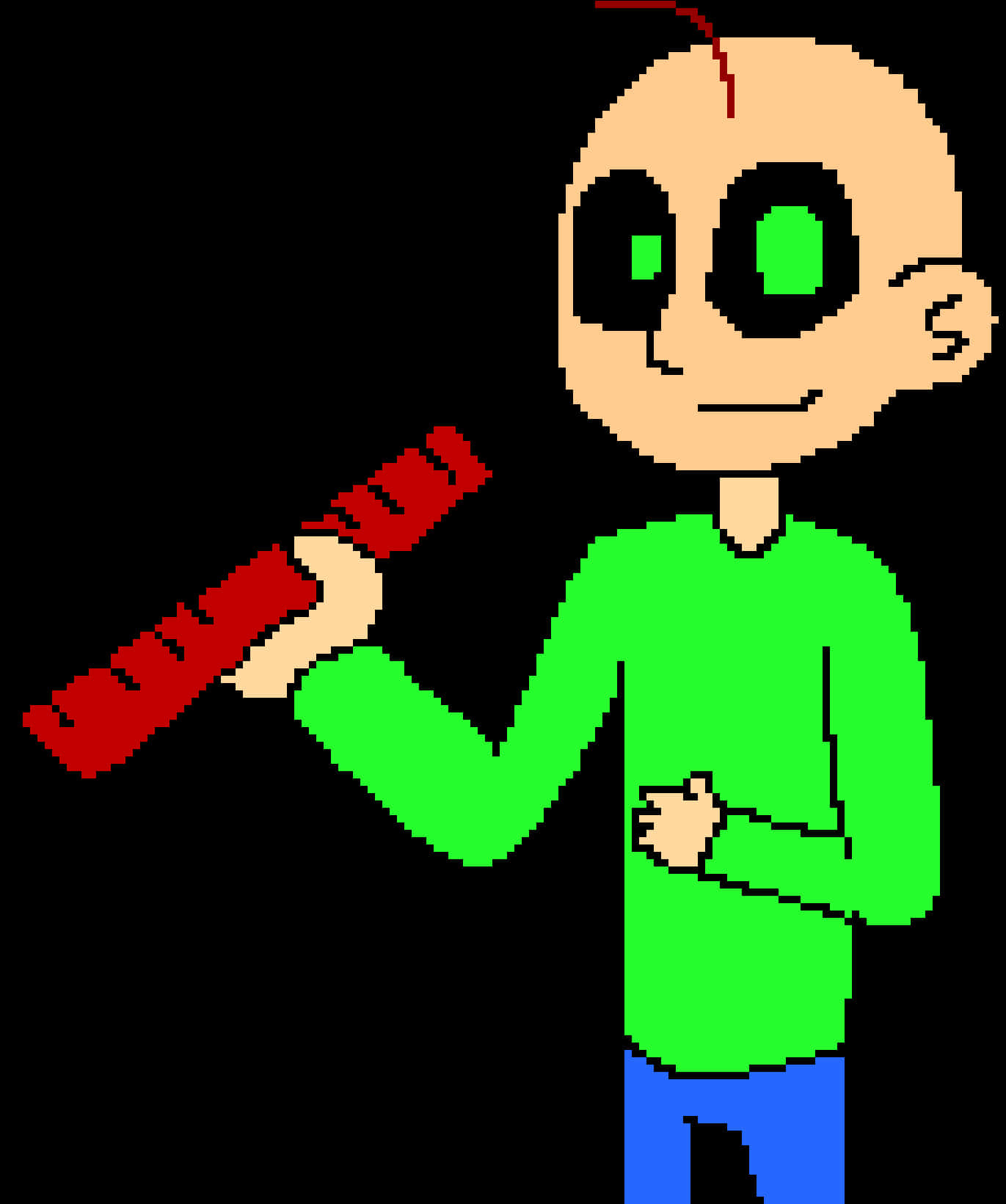 Baldi Pixel Art Character