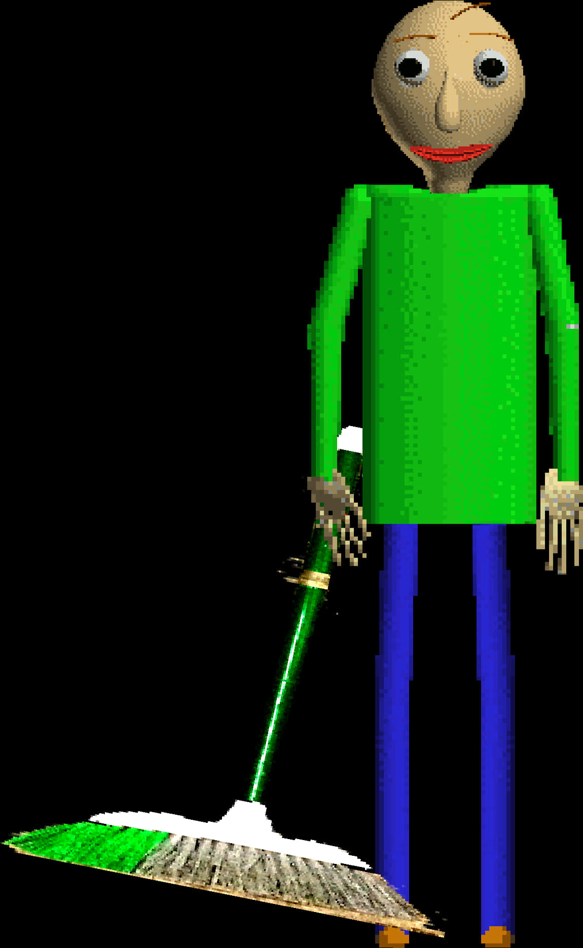 Baldi With Broom3 D Model