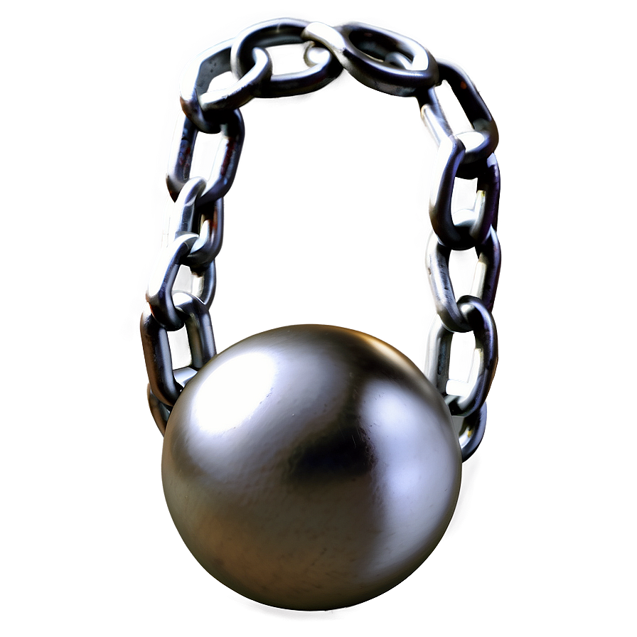 Ball And Chain Photorealistic Png 06282024