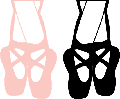 Ballet Pointe Shoes Vector