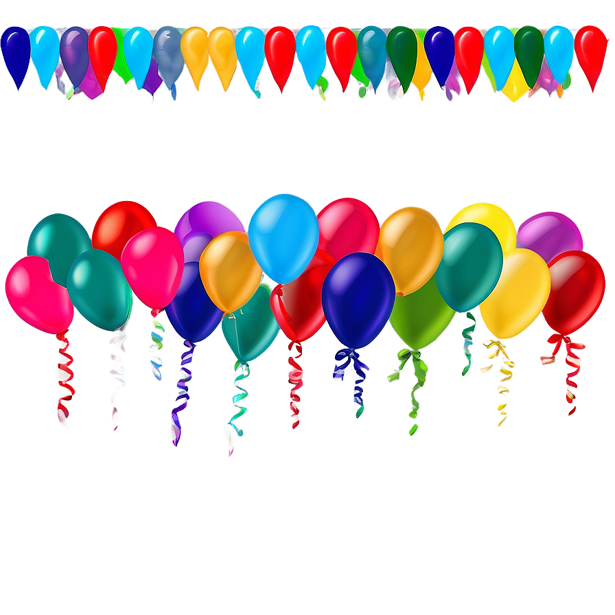 Balloon Decor Birthday Banner Png 06122024