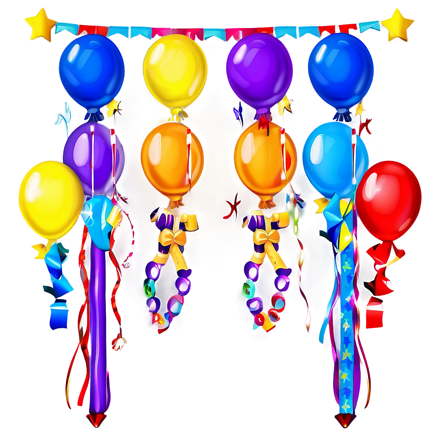 Balloon Decor Birthday Banner Png Uae