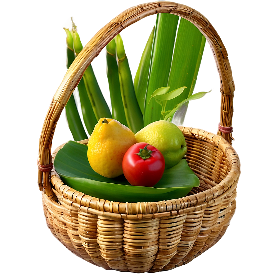 Bamboo Basket Png 16