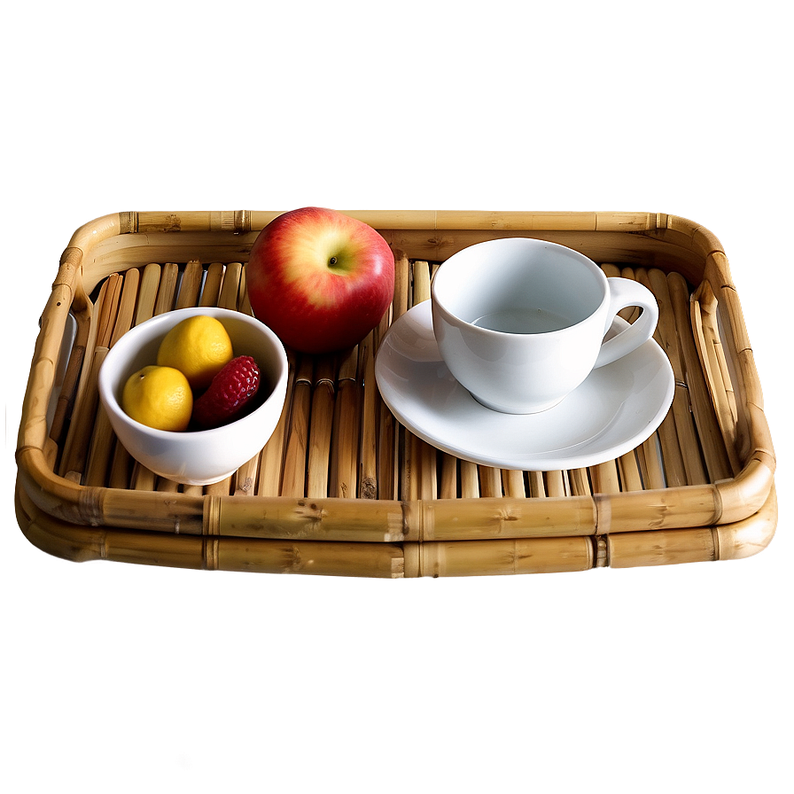 Bamboo Breakfast Tray Png Khk55