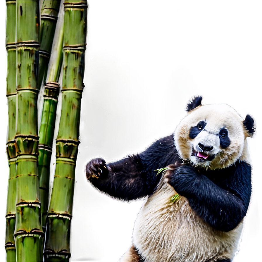 Bamboo Eating Panda Png 05062024