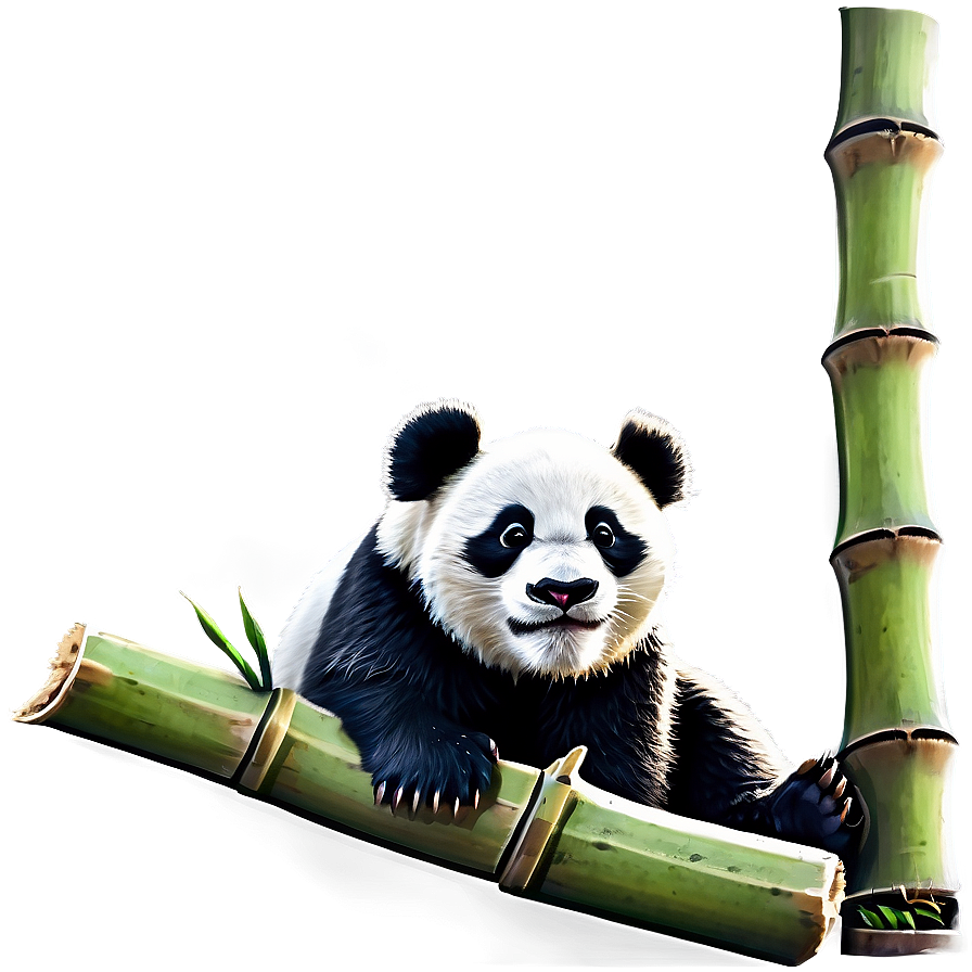 Bamboo Eating Panda Png Rrd15