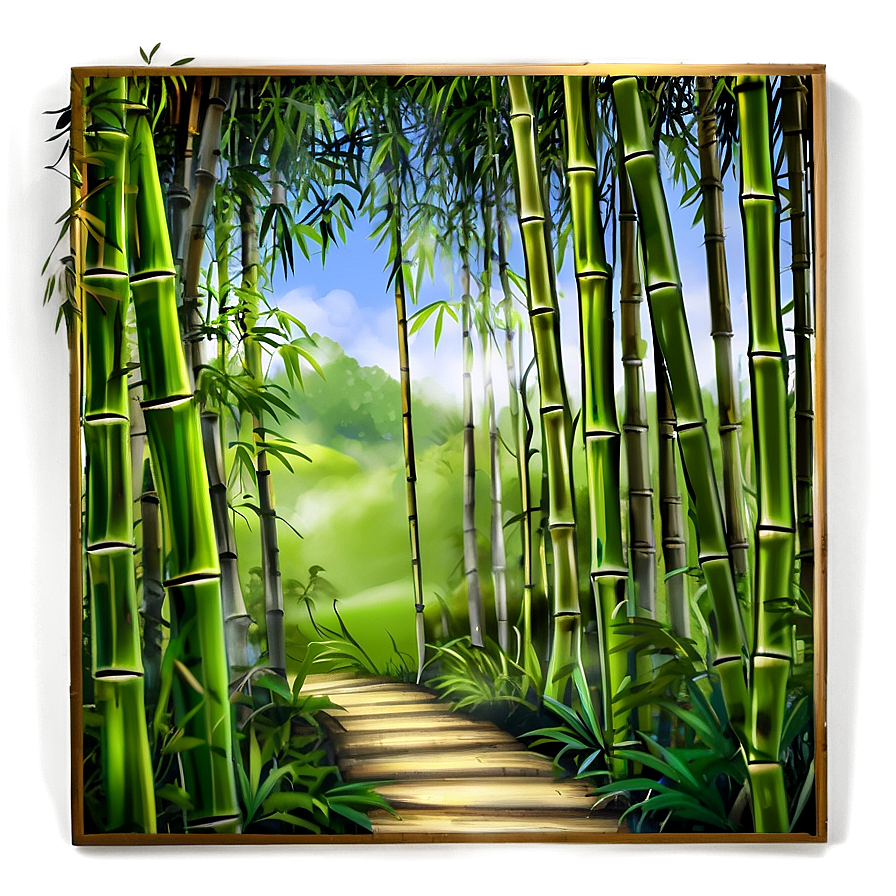 Bamboo Forest Path Png 06262024