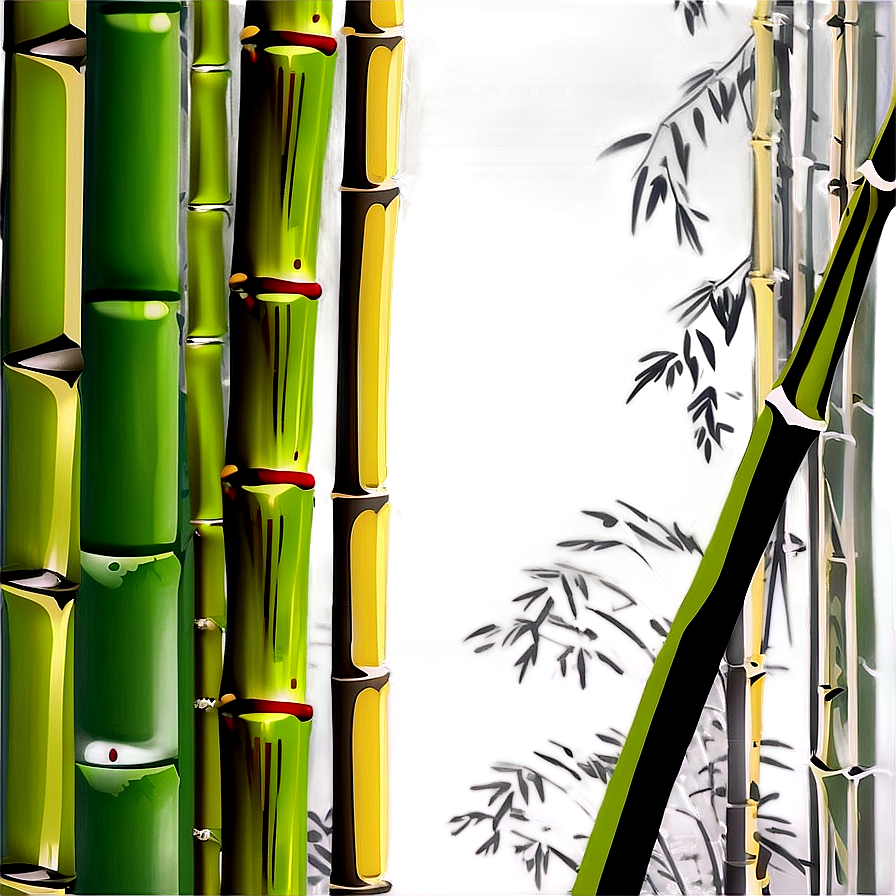 Bamboo Stalks Vector Png Uif63