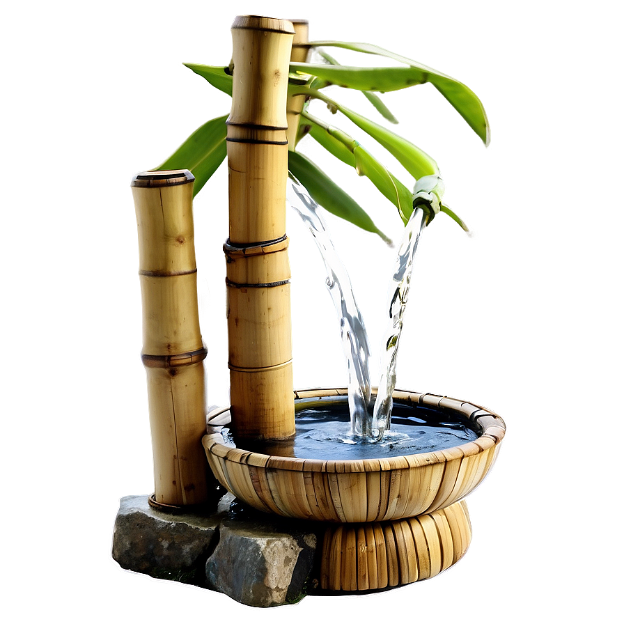 Bamboo Water Fountain Png 05232024