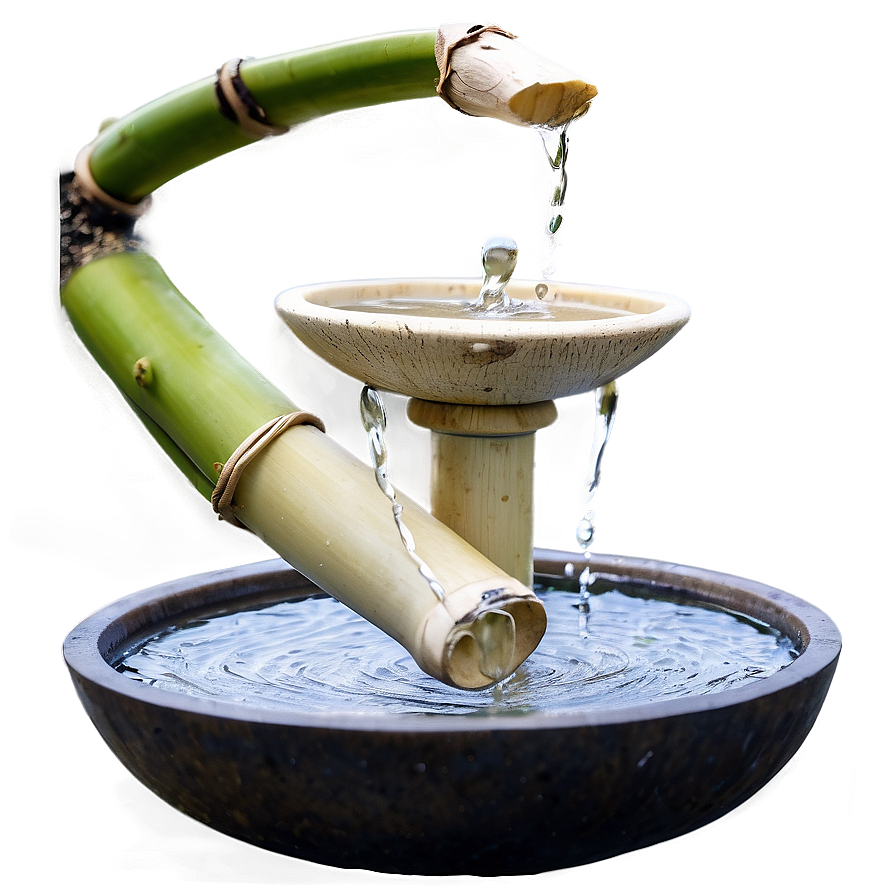 Bamboo Zen Fountain Png Jic66