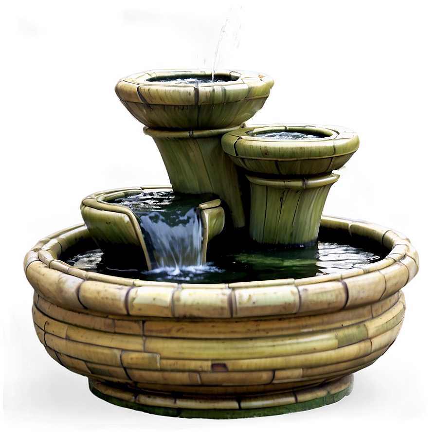 Bamboo Zen Fountain Png Skn44