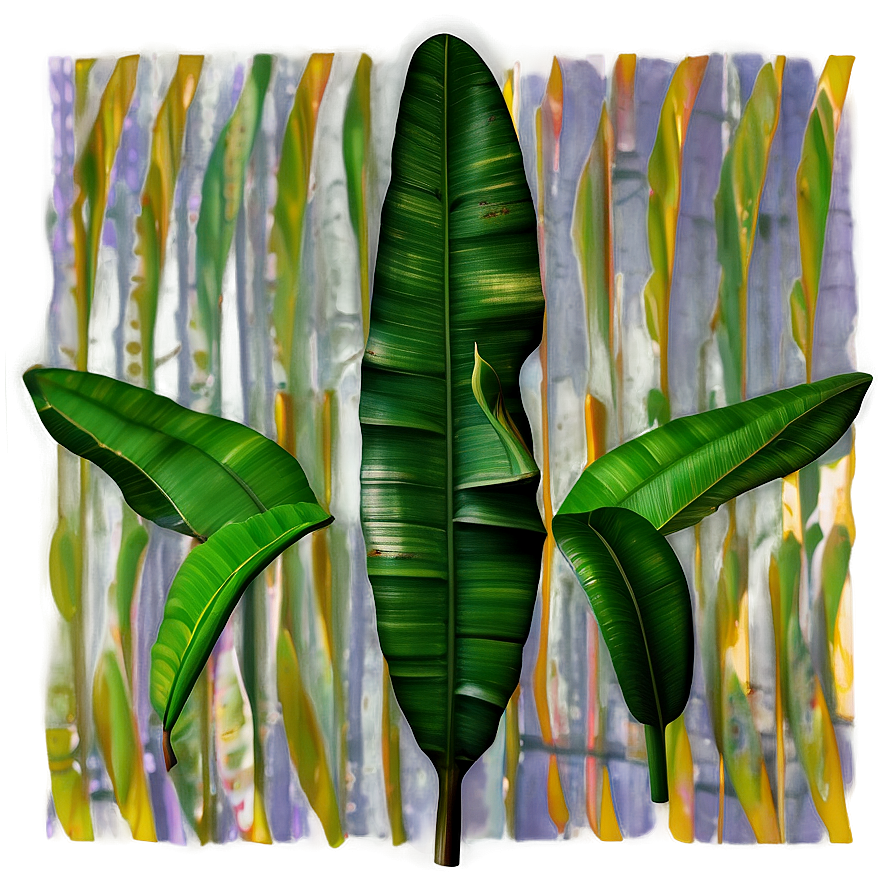 Banana Leaf Scene Png Prh