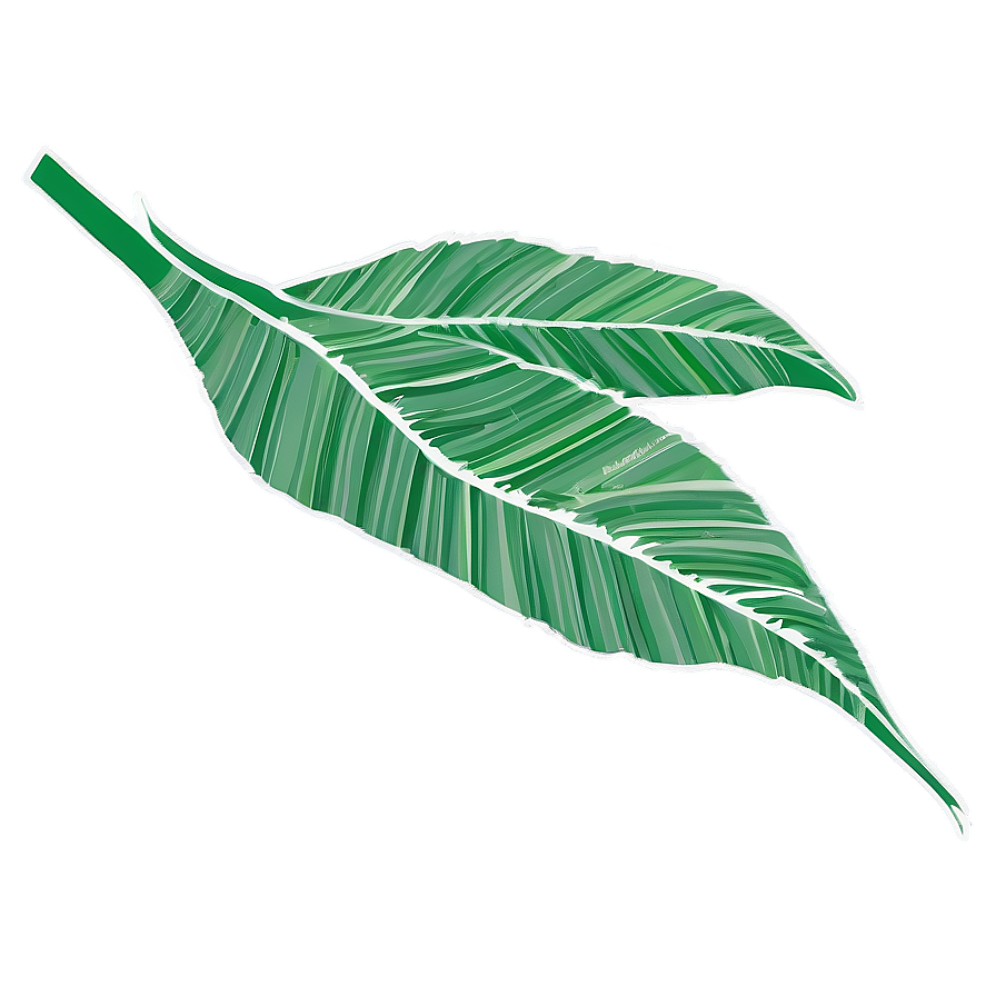 Banana Leaf Silhouette Png 06232024