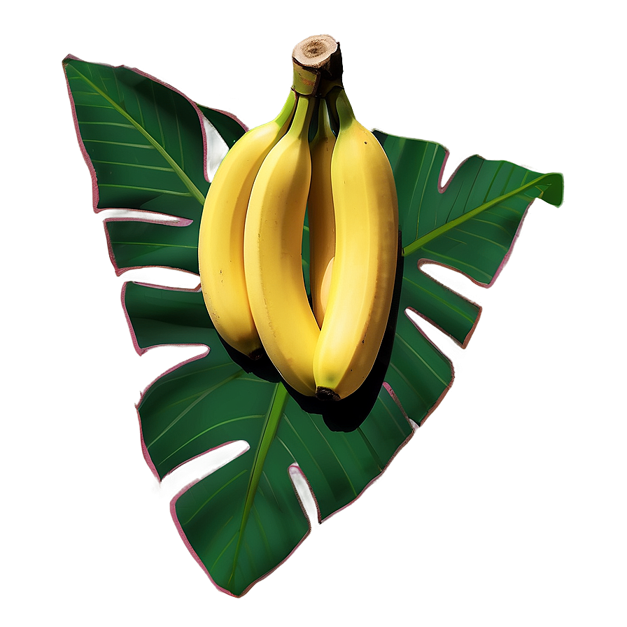 Banana Leaf Sketch Png 06232024