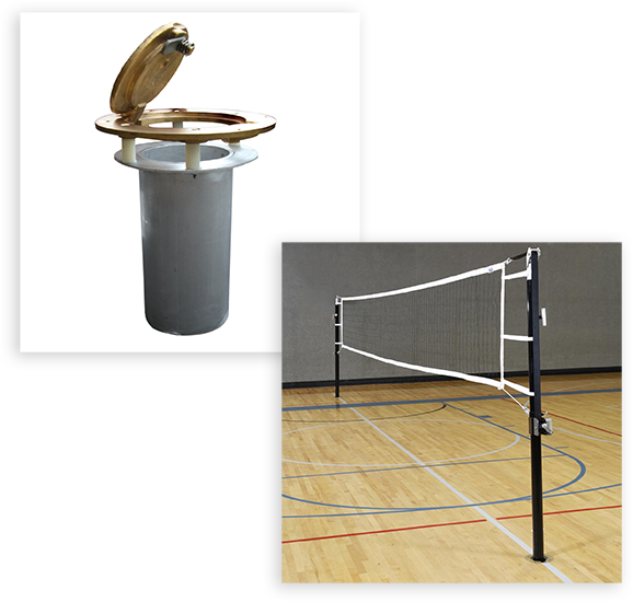 Banana Peel Trashcanand Volleyball Net