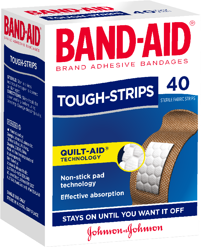 Band Aid Tough Strips Box