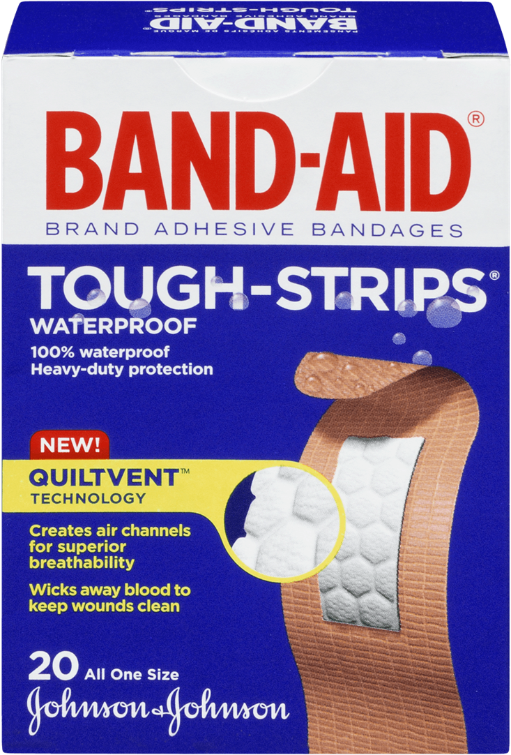 Band Aid Tough Strips Waterproof Box