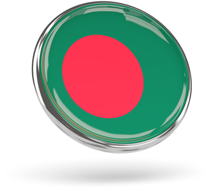 Bangladesh Flag Button Image