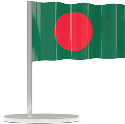 Bangladesh Flag Desktop Display