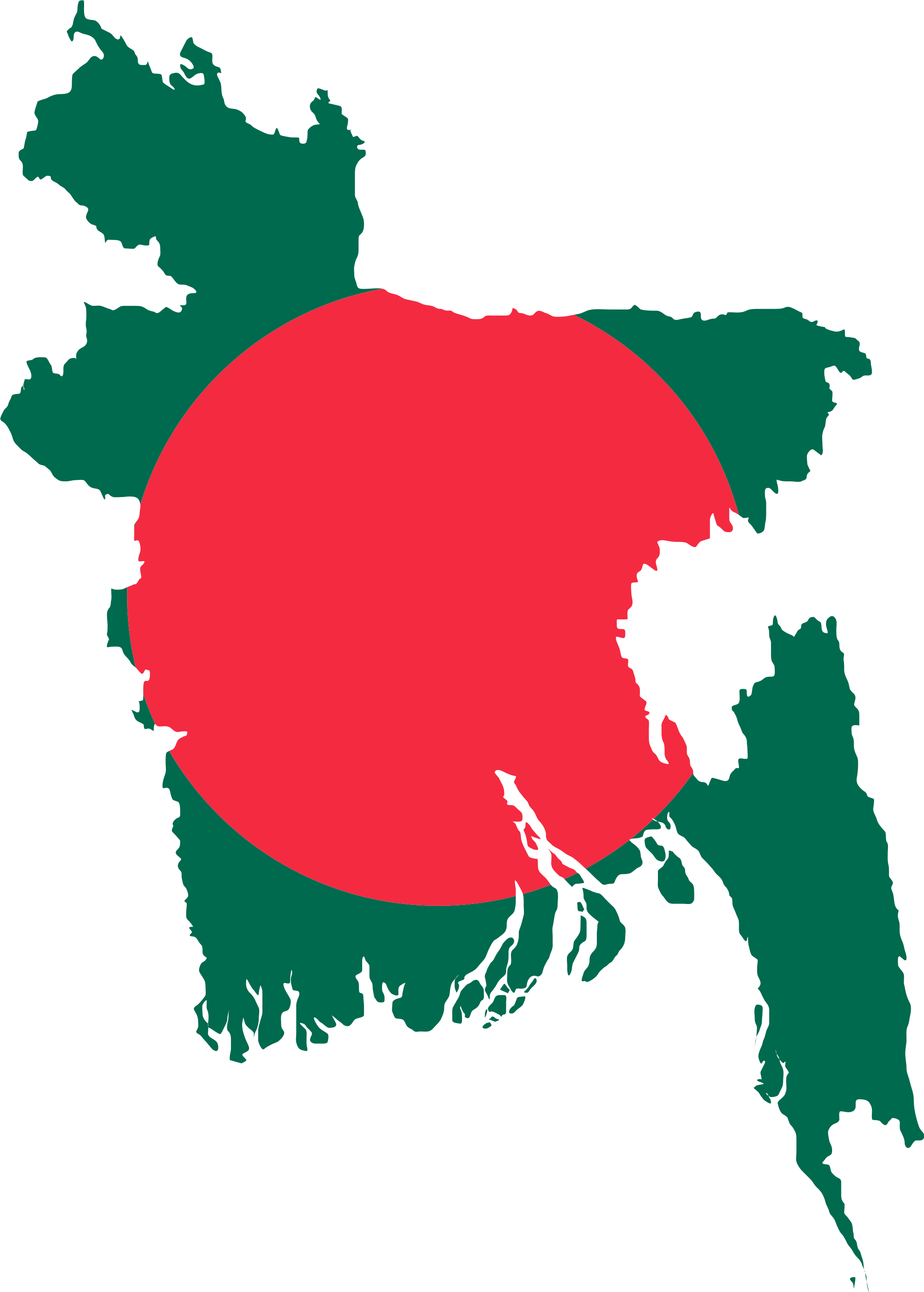 Bangladesh Map Silhouette