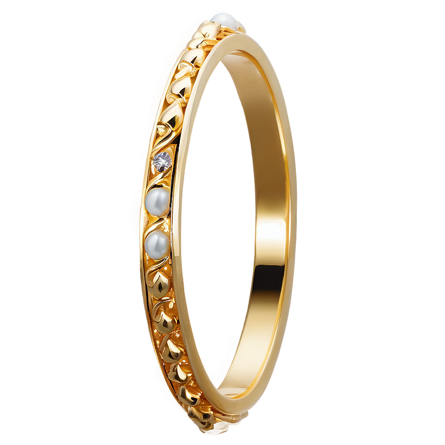 Bangle Style Gold Bracelet Png Cxv