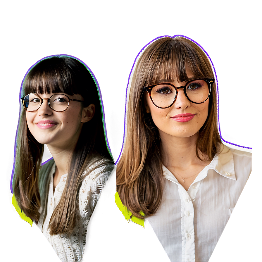 Bangs And Glasses Combo Png Bfo