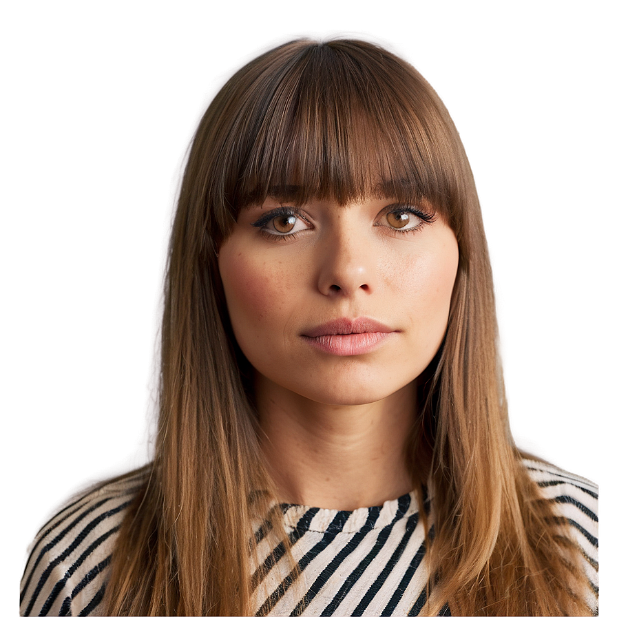 Bangs For Round Face Png Dwa