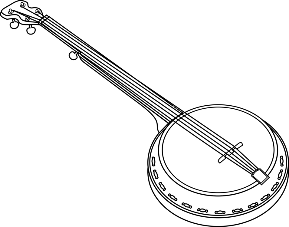 Banjo Line Art