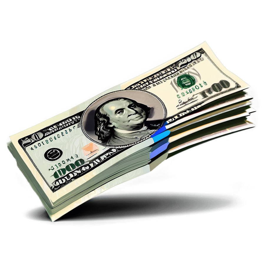 Banknotes And Coins Money Vector Png 06262024