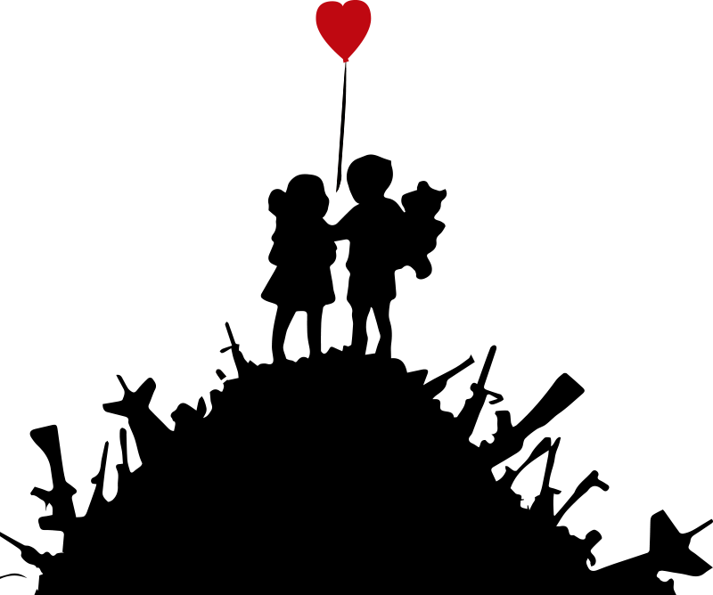 Banksy Childrenand Heart Balloon