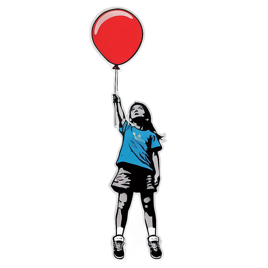 Banksy Flying Balloons Girl Png Qat