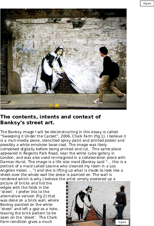 Banksy Maid Sweeping Under Carpet