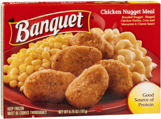 Banquet Chicken Nugget Meal Frozen Dinner Box