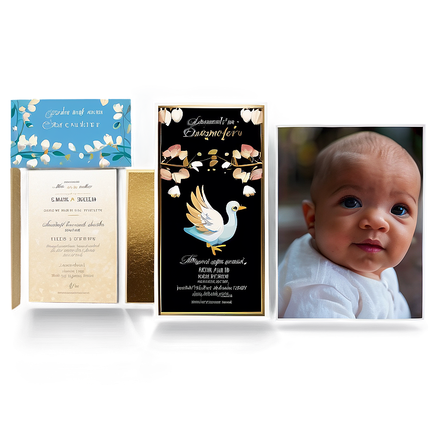 Baptism Celebration Invitation Png 17