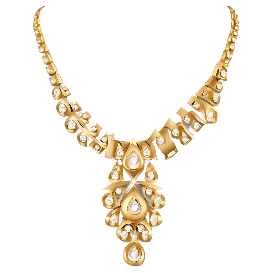 Bar Gold Necklace Png 06122024