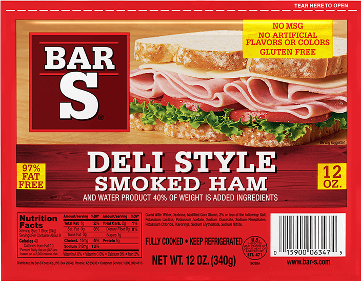 Bar S Deli Style Smoked Ham Package