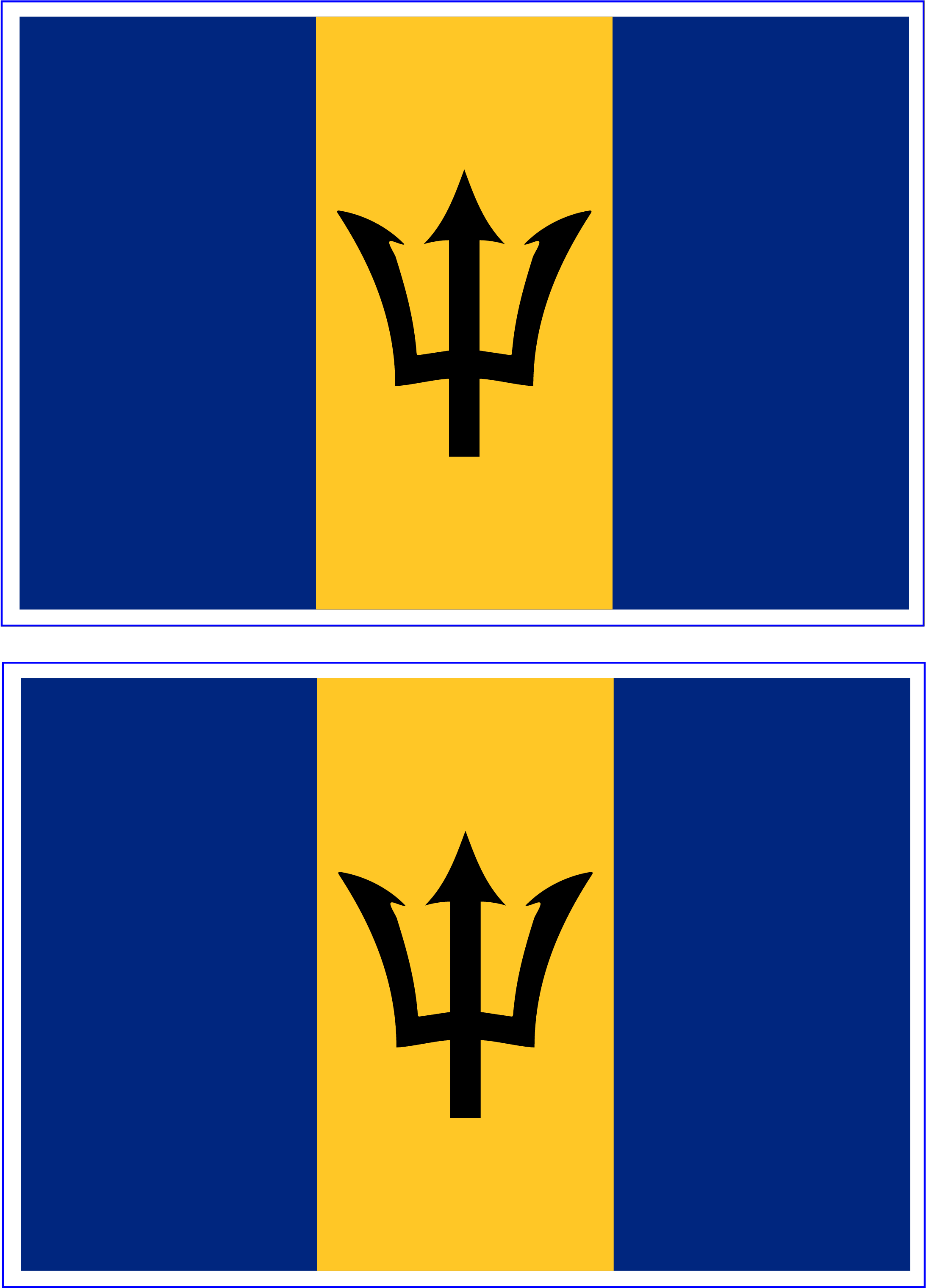 Barbados Flag Design