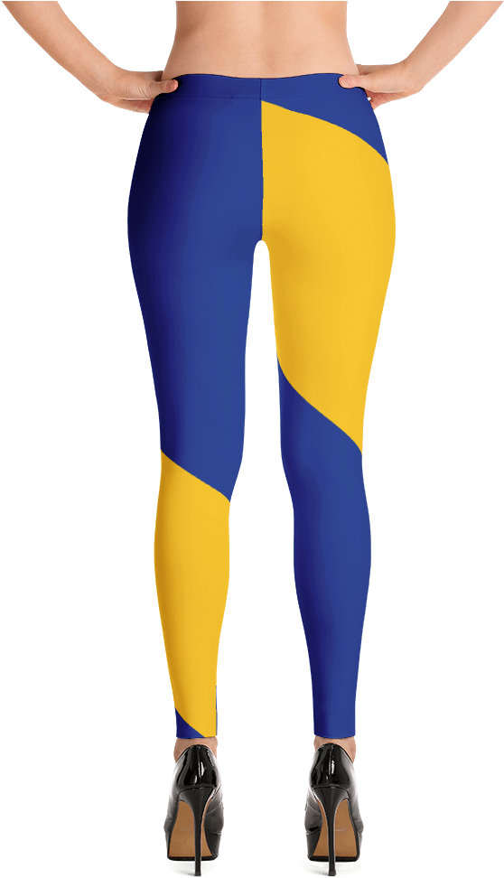 Barbados Flag Inspired Leggings