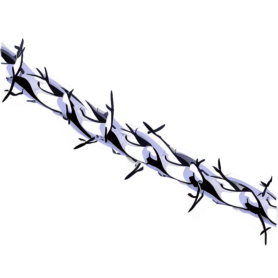 Barbed Wire Curve Png Ugt