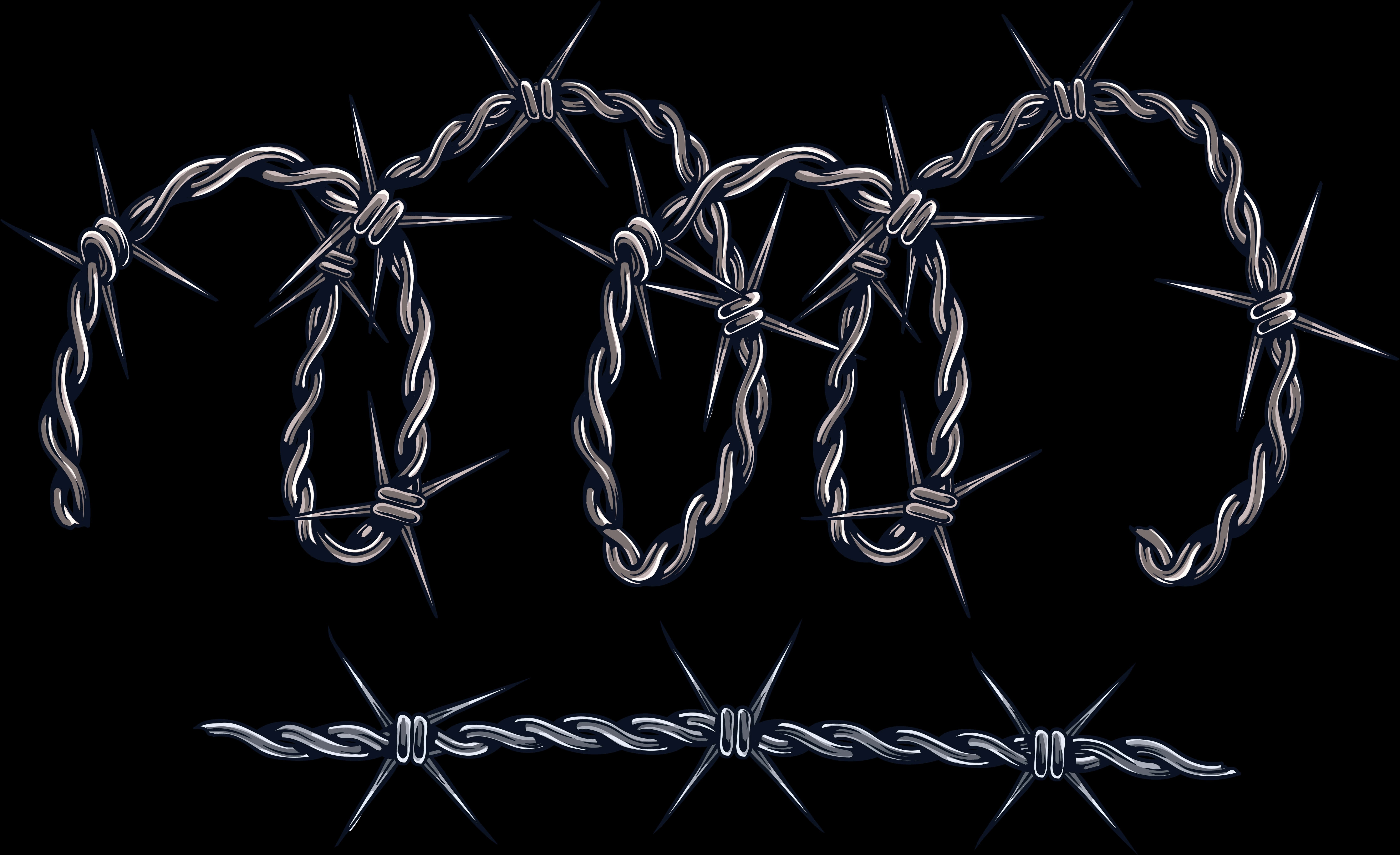 Barbed Wire Illustration