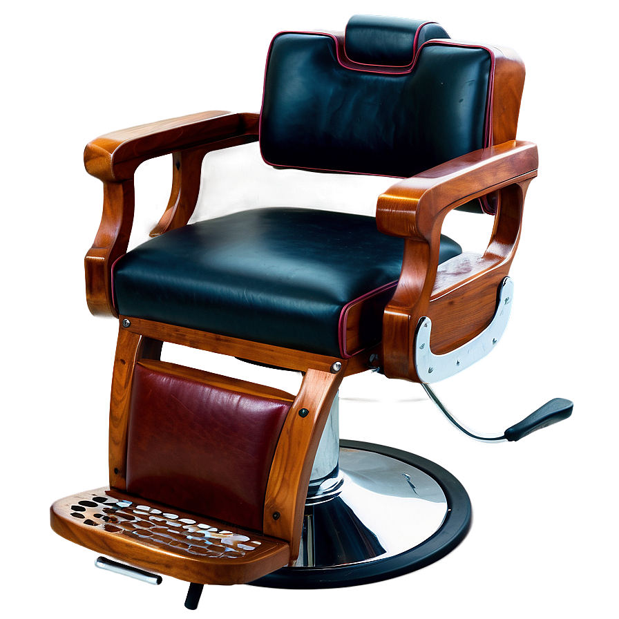 Barber Chair With Armrests Png 06282024