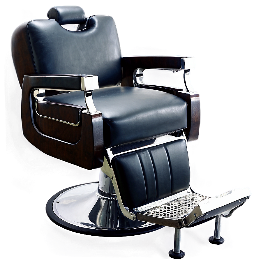 Barber Chair With Footrest Png Vso85